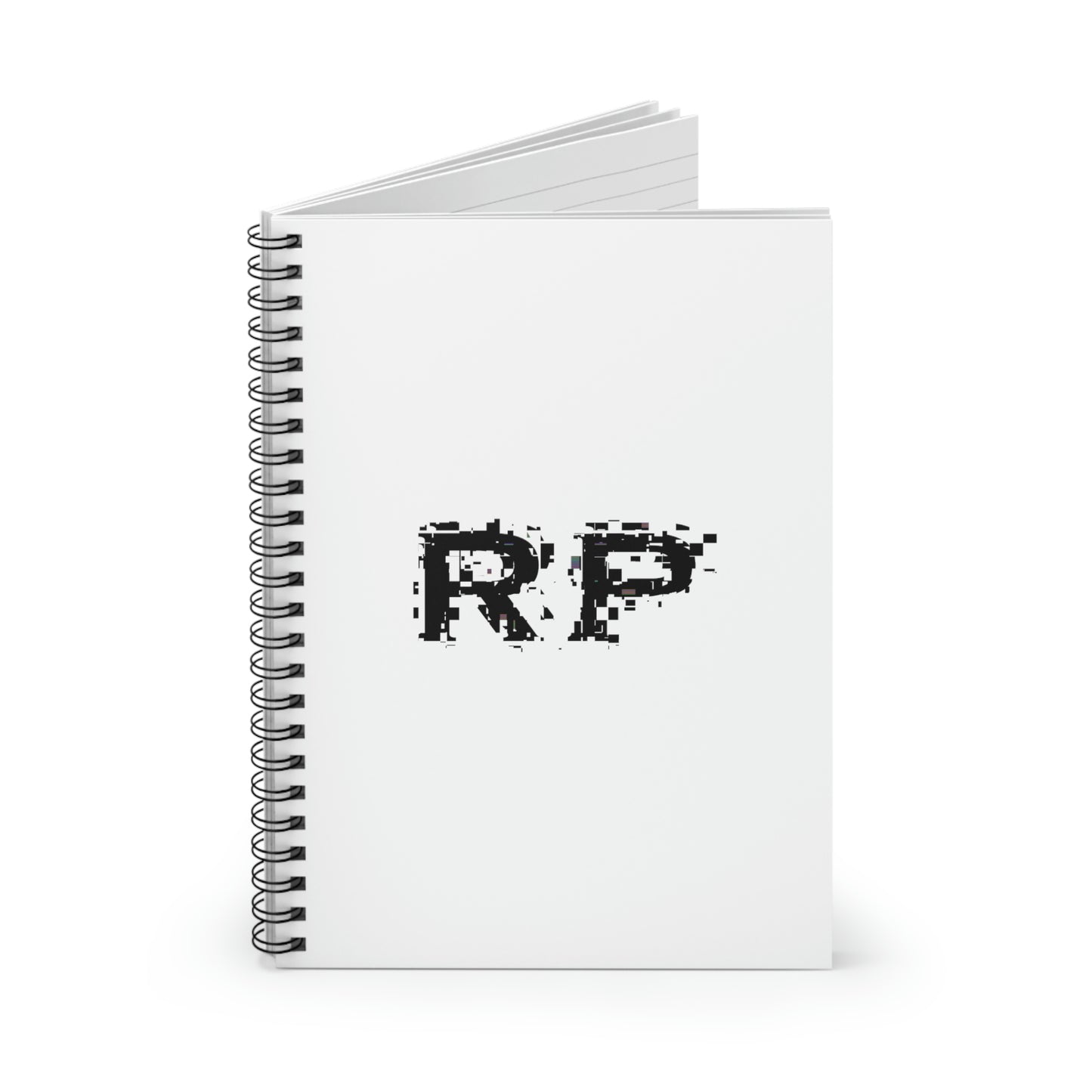 Raw Power Glitch Spiral Notebook - Ruled Line