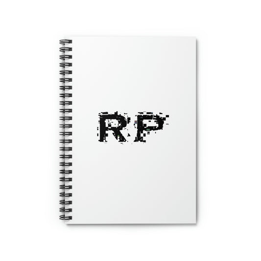 Raw Power Glitch Spiral Notebook - Ruled Line