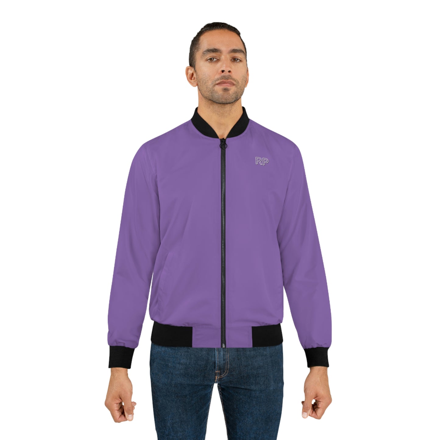 Raw Power Purple College Bomber Jacket