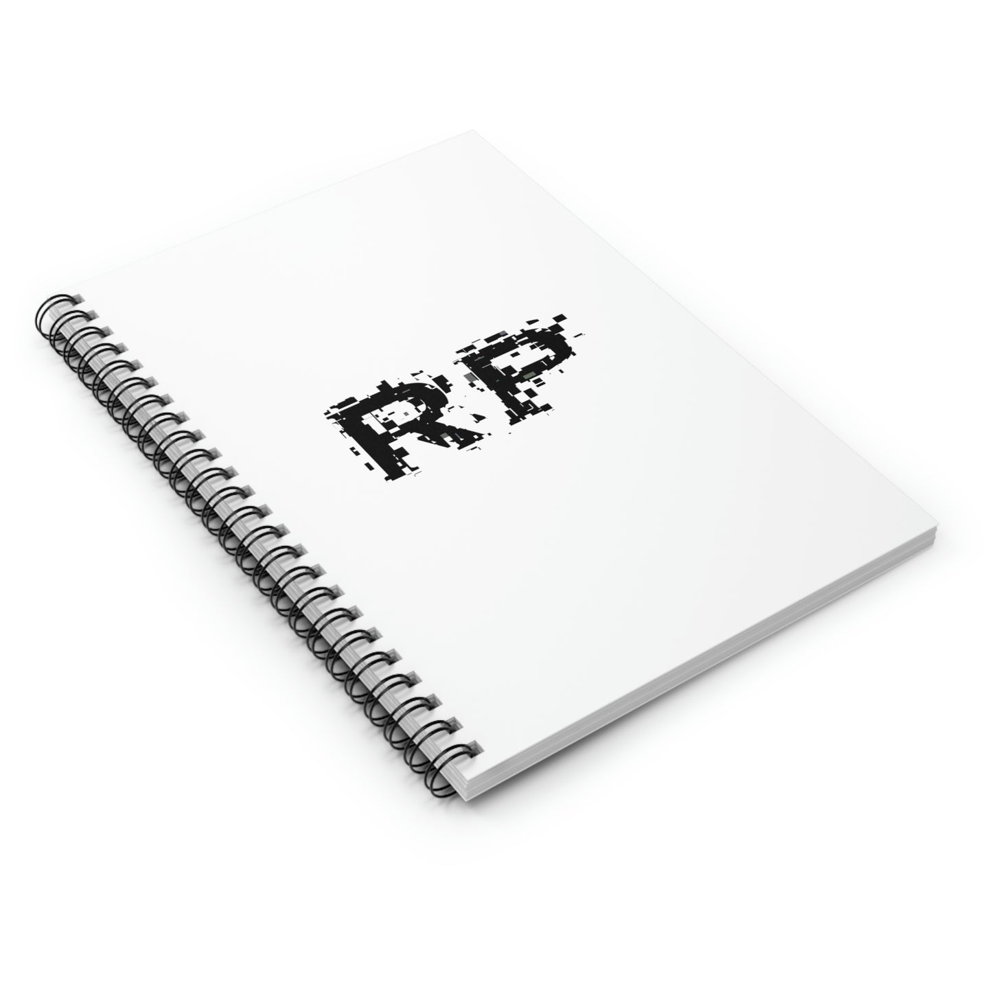 Raw Power Glitch Spiral Notebook - Ruled Line