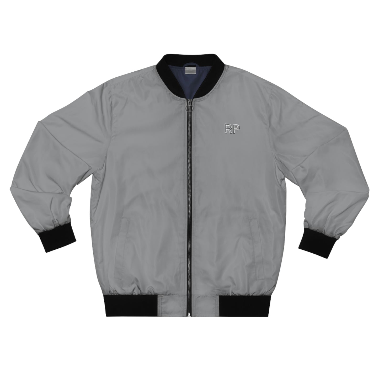 Raw Power Grey College Bomber Jacket