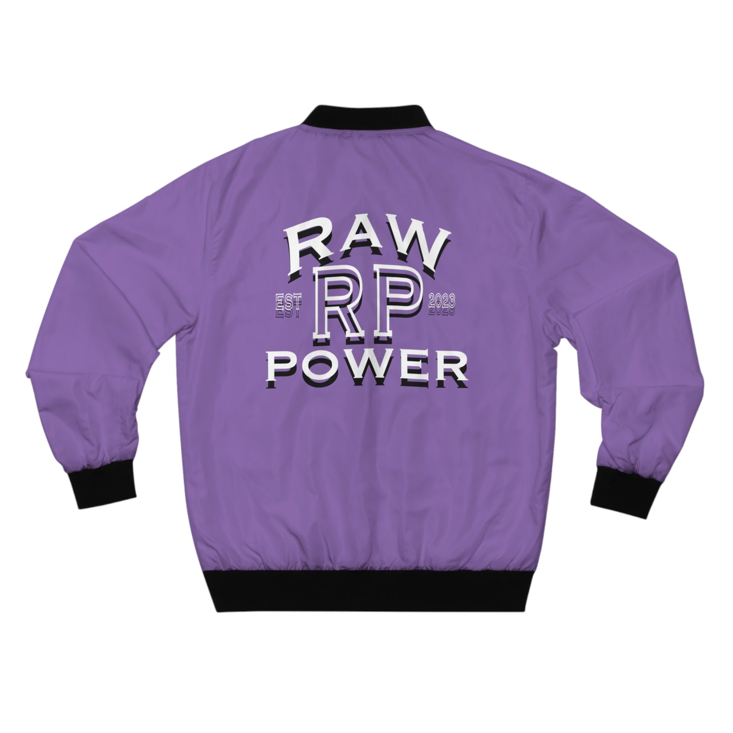 Raw Power Purple College Bomber Jacket