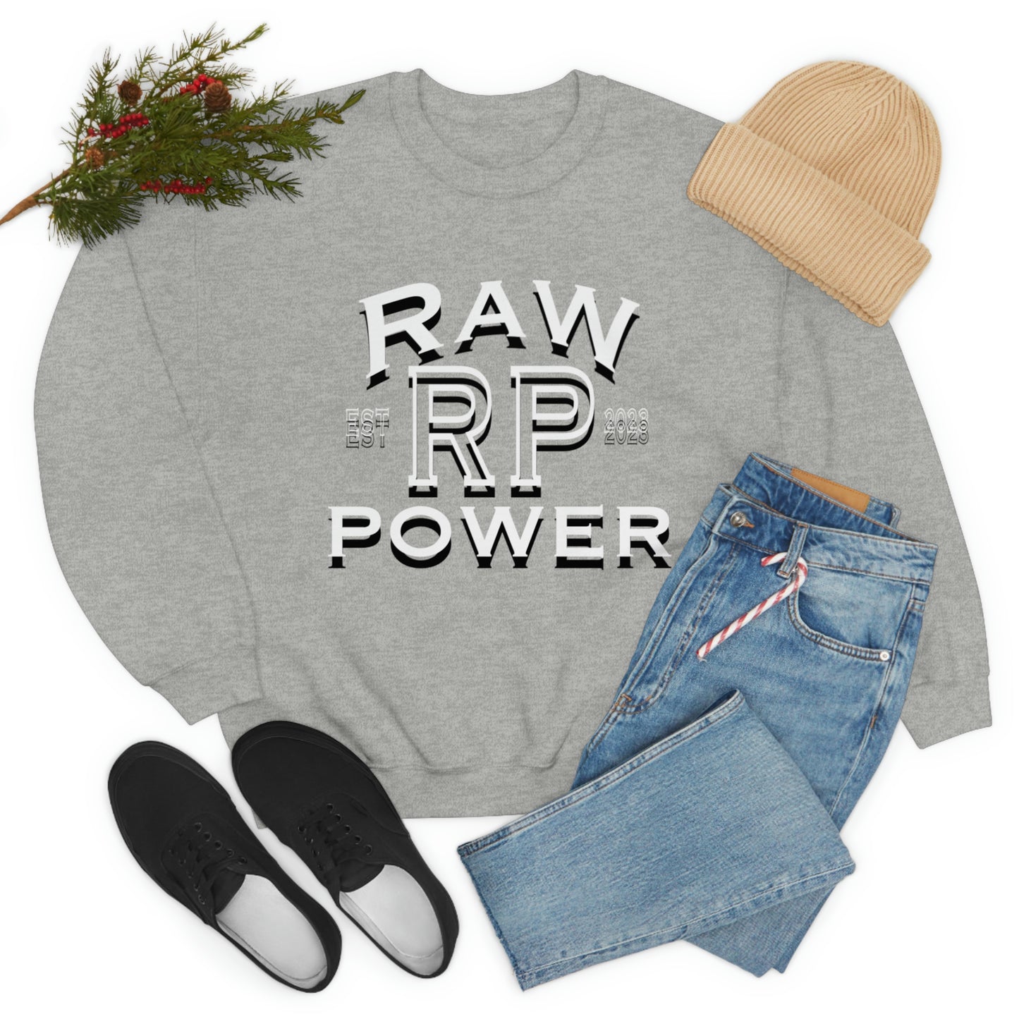 Raw Power College Unisex Crewneck Sweatshirt