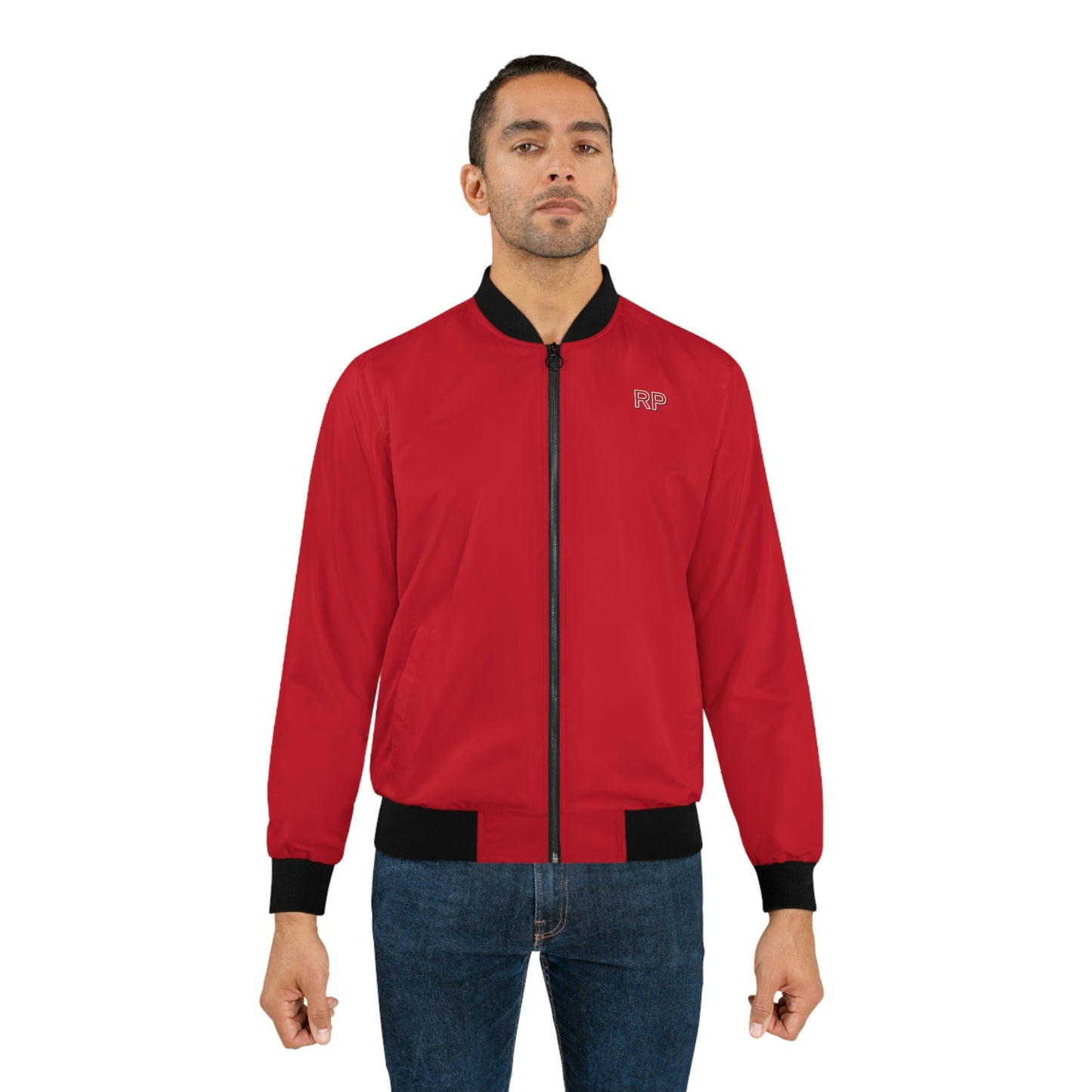 Raw Power Red College Bomber Jacket