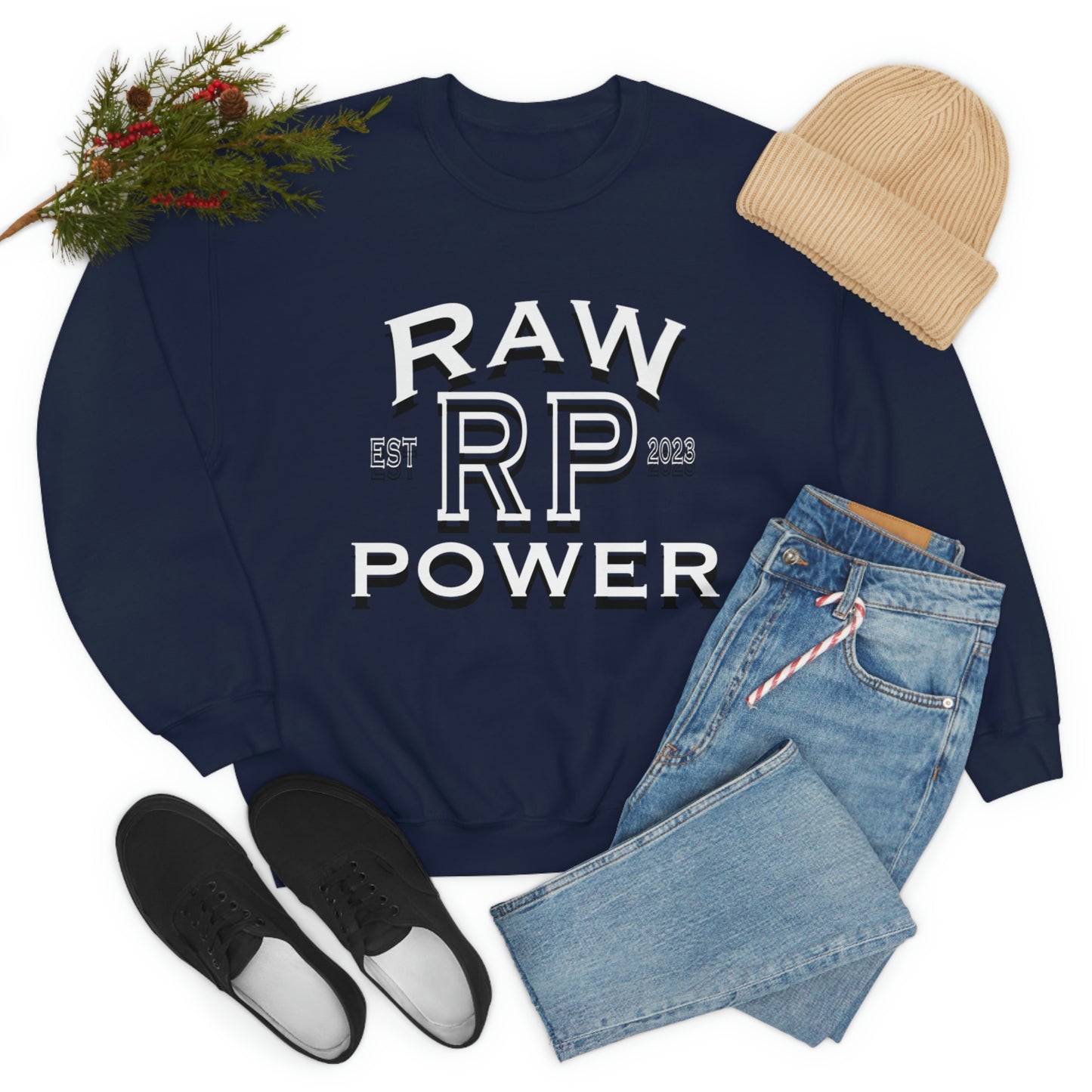 Raw Power College Unisex Crewneck Sweatshirt