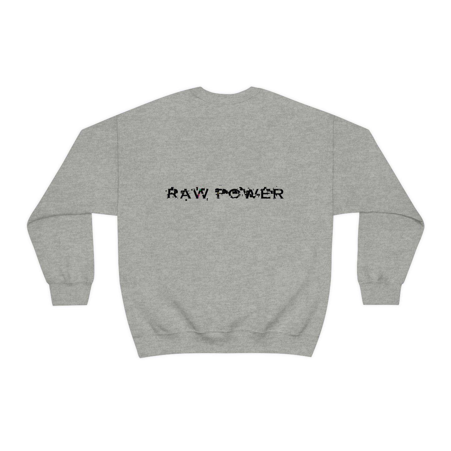 Raw Power Glitch Unisex Crewneck Sweatshirt