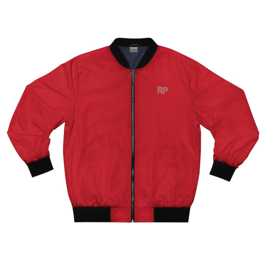 Raw Power Red College Bomber Jacket