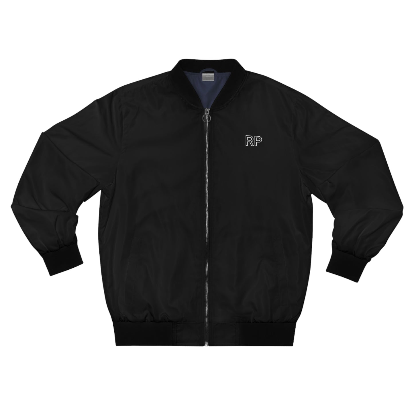 Raw Power Black College Bomber Jacket