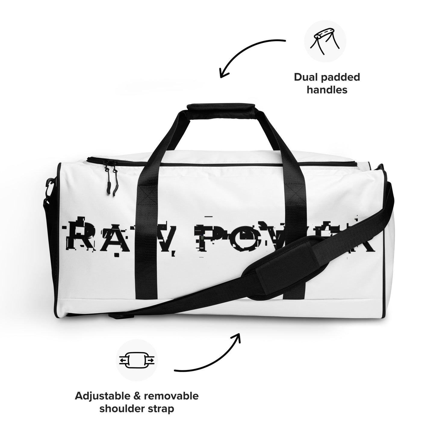 Raw Power Glitch Duffle bag