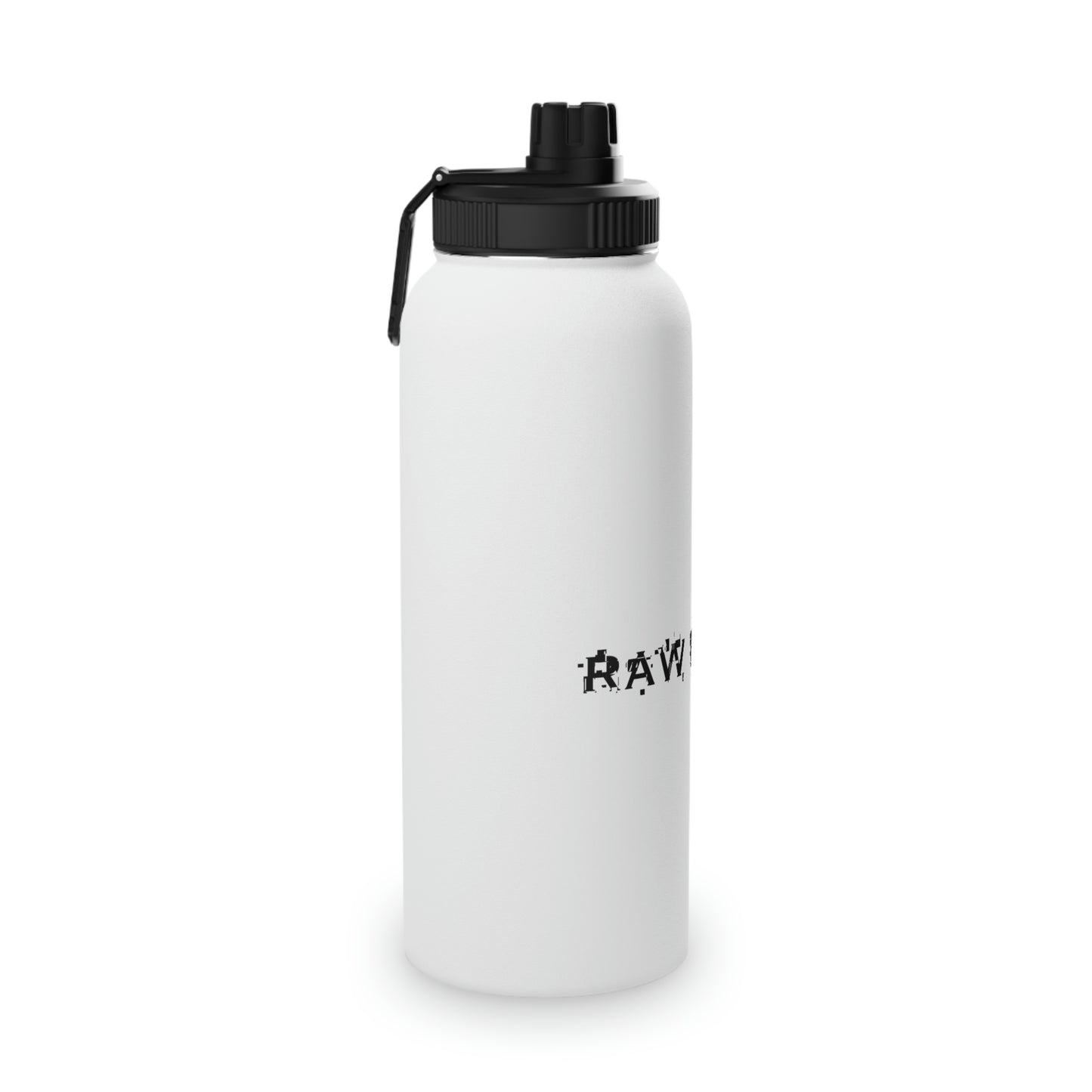 Raw Power Glitch Stainless Steel Water Bottle, Sports Lid