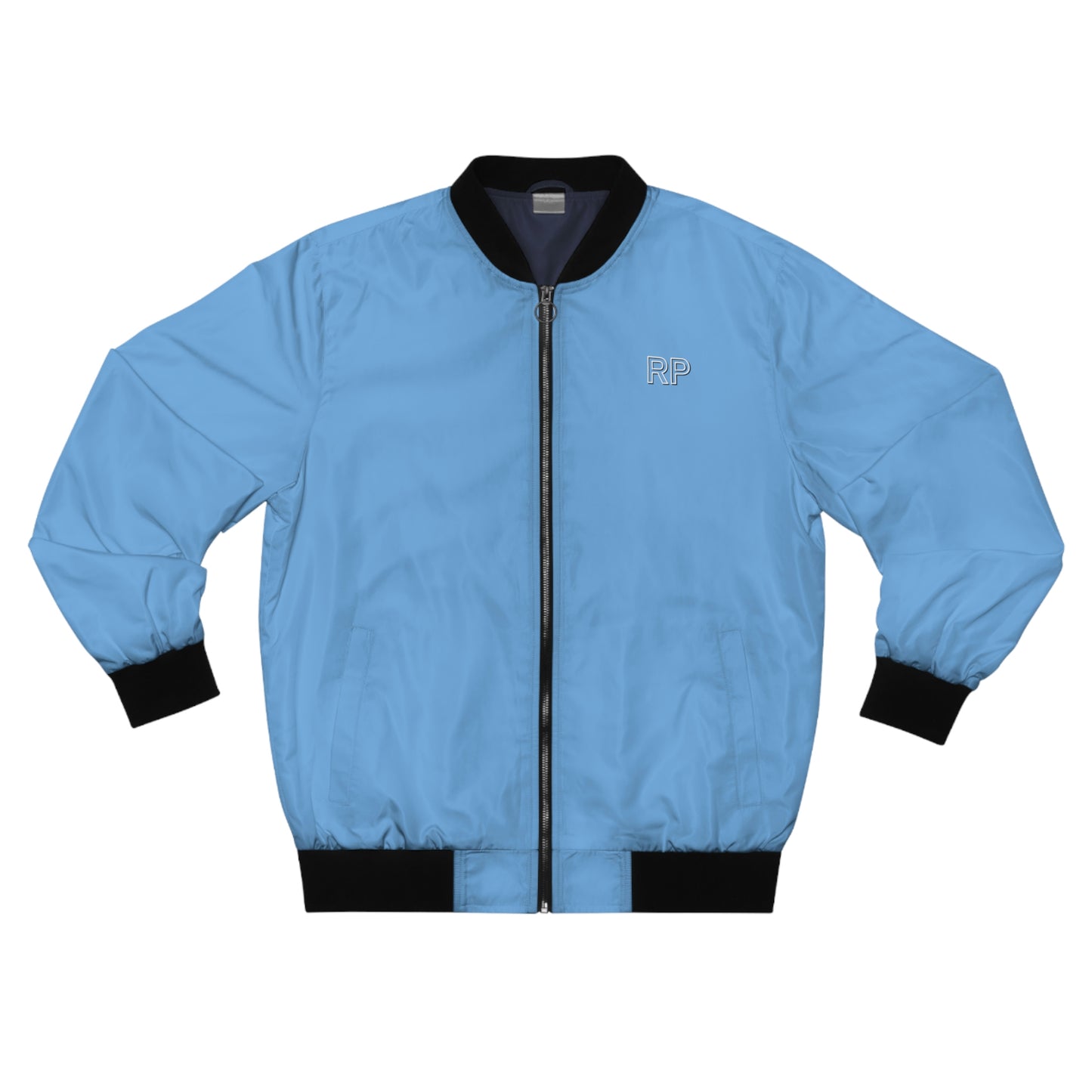 Raw Power Blue College Bomber Jacket