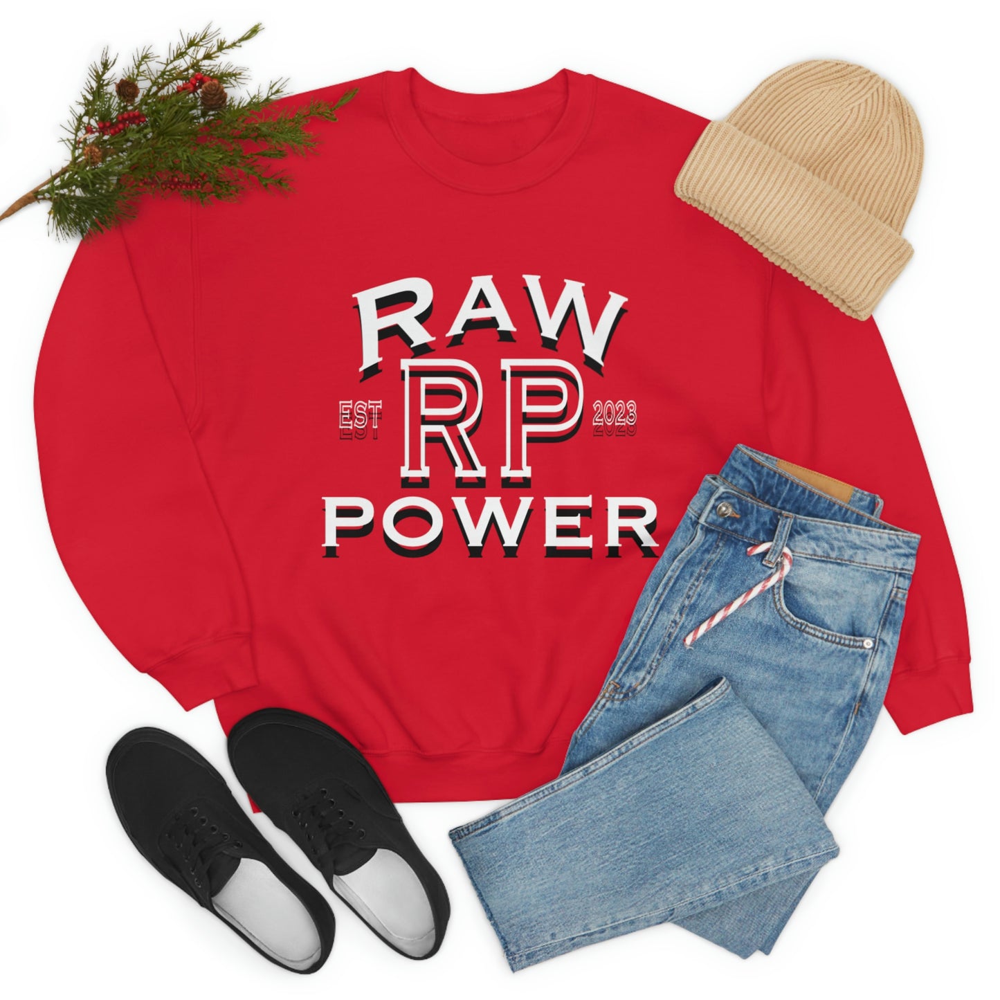 Raw Power College Unisex Crewneck Sweatshirt