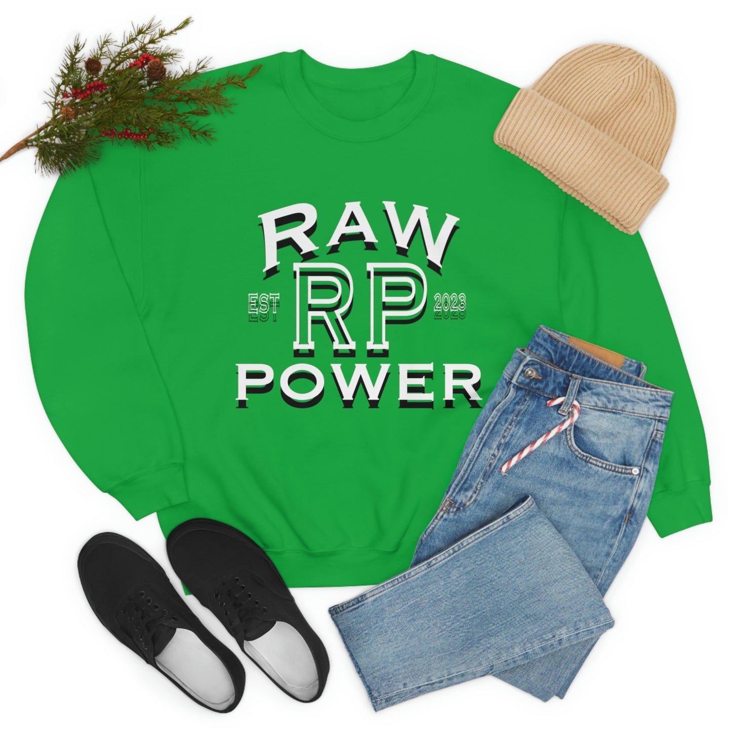 Raw Power College Unisex Crewneck Sweatshirt