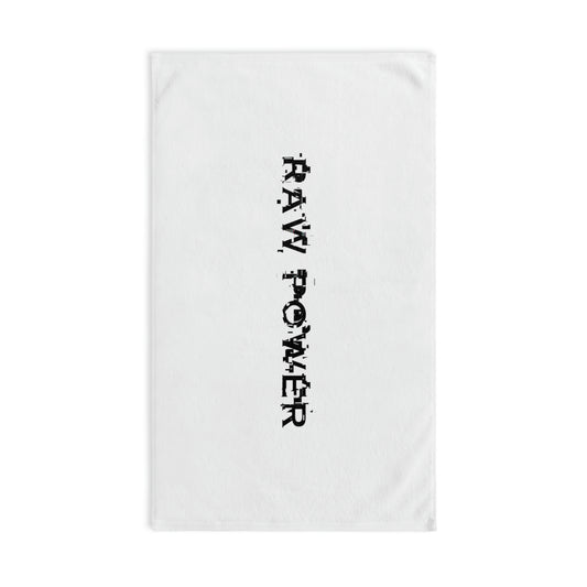 Raw Power Glitch Hand Towel