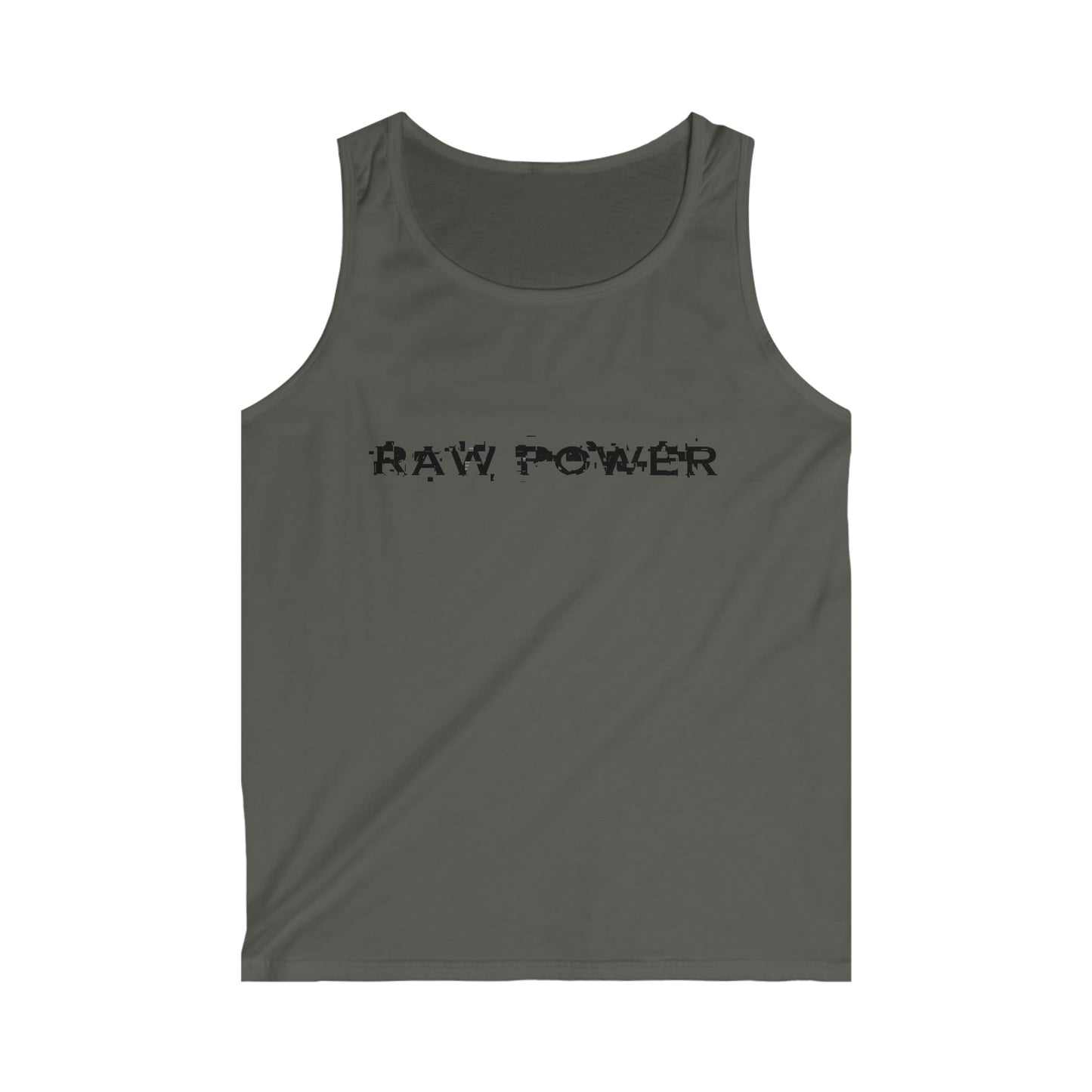 Raw Power Glitch Men's Softstyle Tank Top